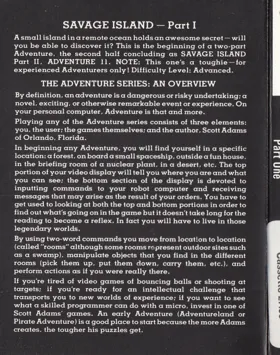 Adventure 10 - Savage Island Part I - BBC v1.0 (1984)(Adams)[a][SAVISL1] box cover back